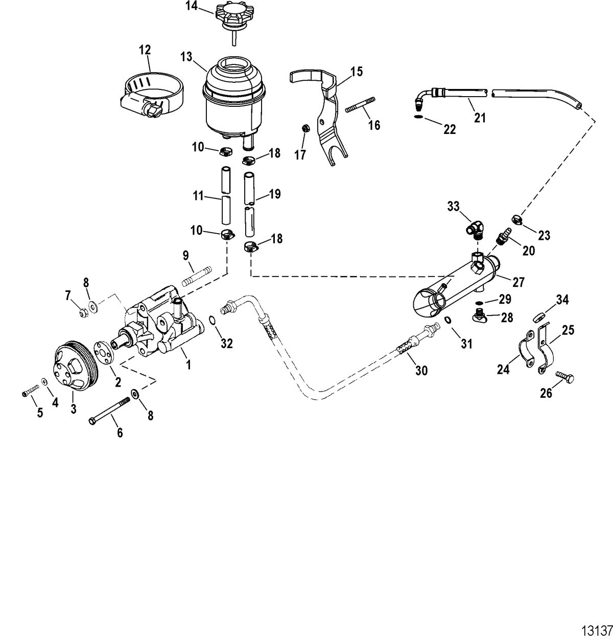 RACE STERNDRIVE 600 SCI Power-Assisted Steering(Serial # 0M952908 Thru 0M955606)