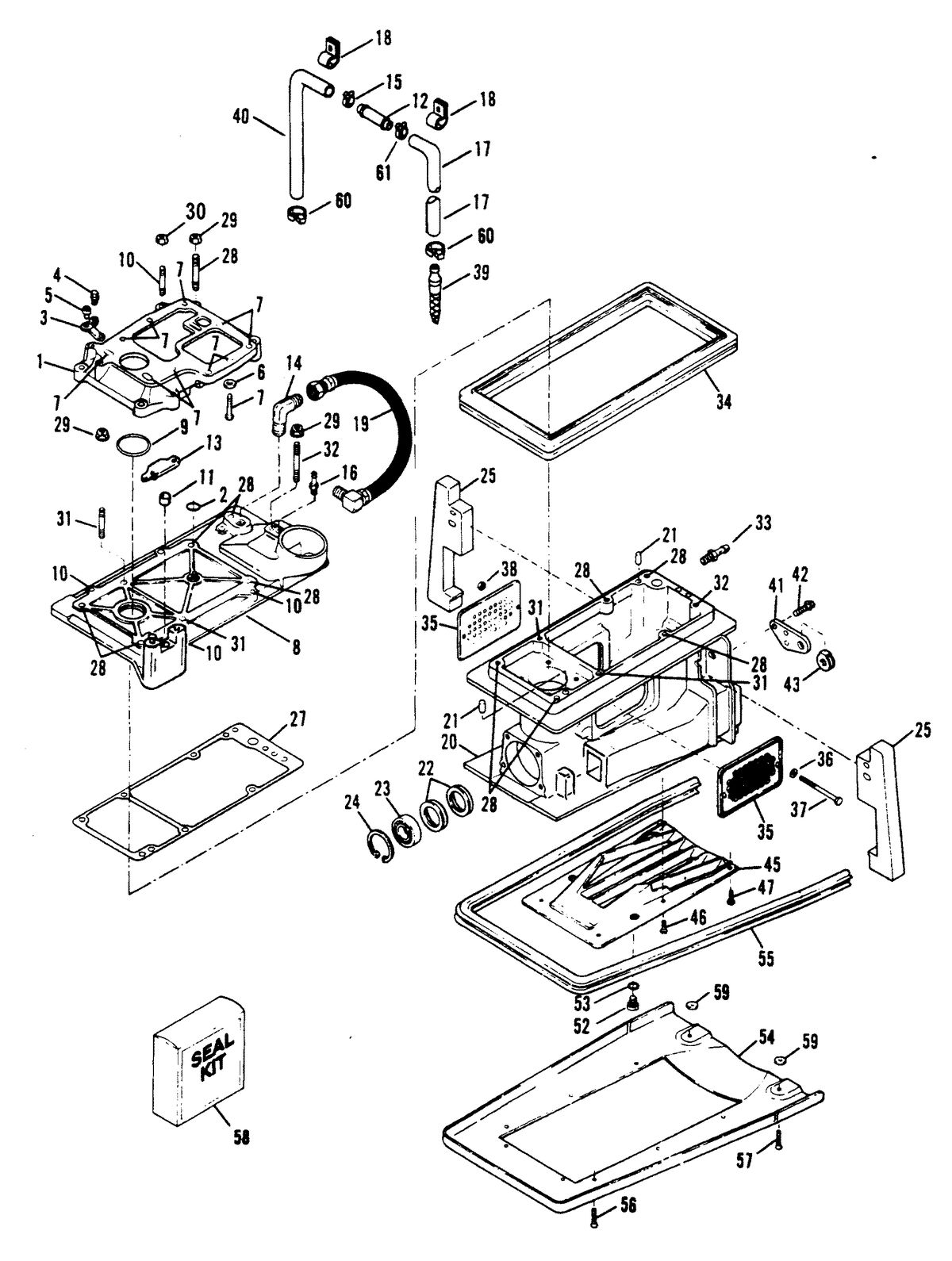 SPORTJET SPORT JET 120 DRIVE HOUSING COMPONENTS (SPLINED DRIVE)