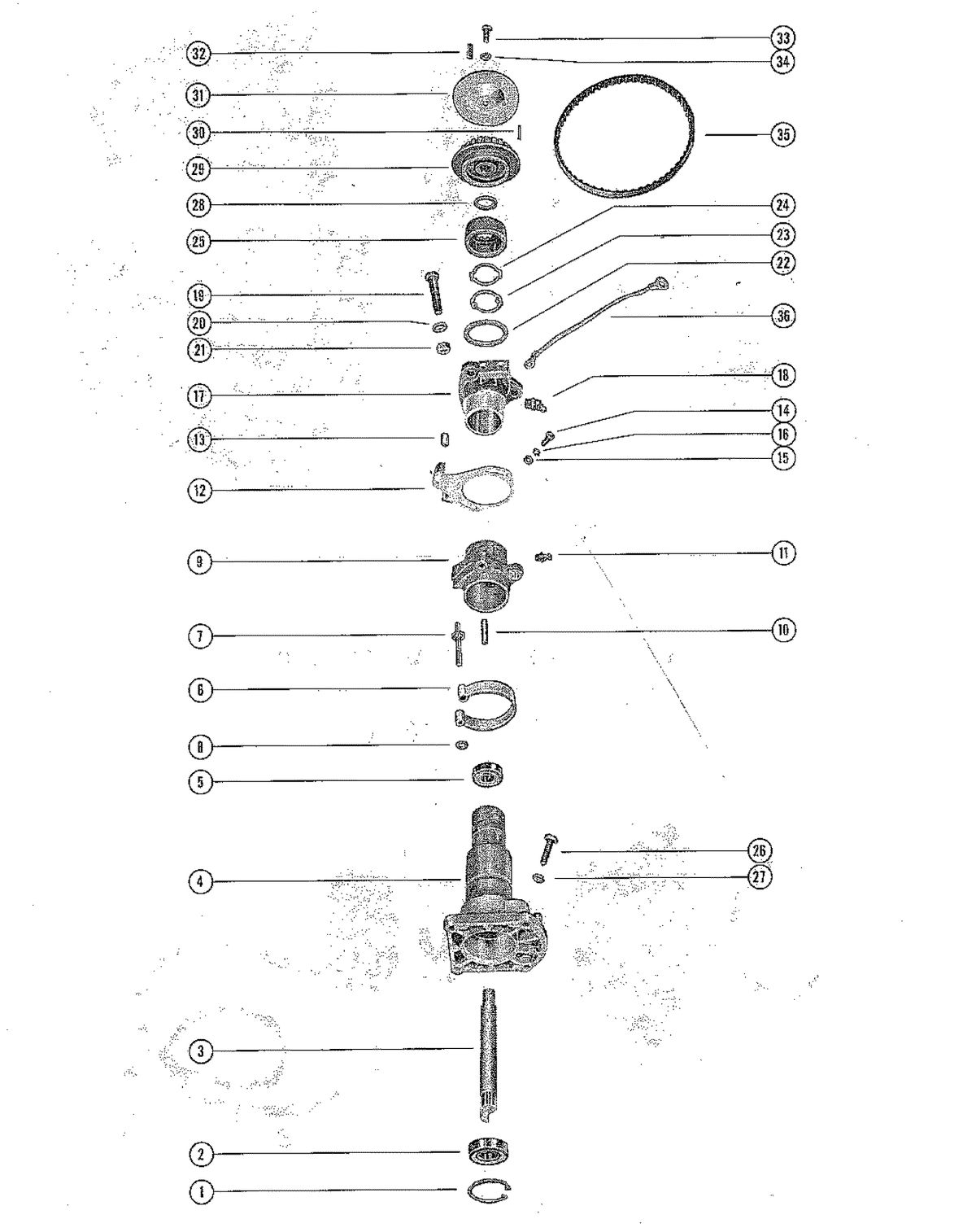 MERCURY MERC 800 DISTRIBUTOR ADAPTOR AND PILOT ASSEMBLY