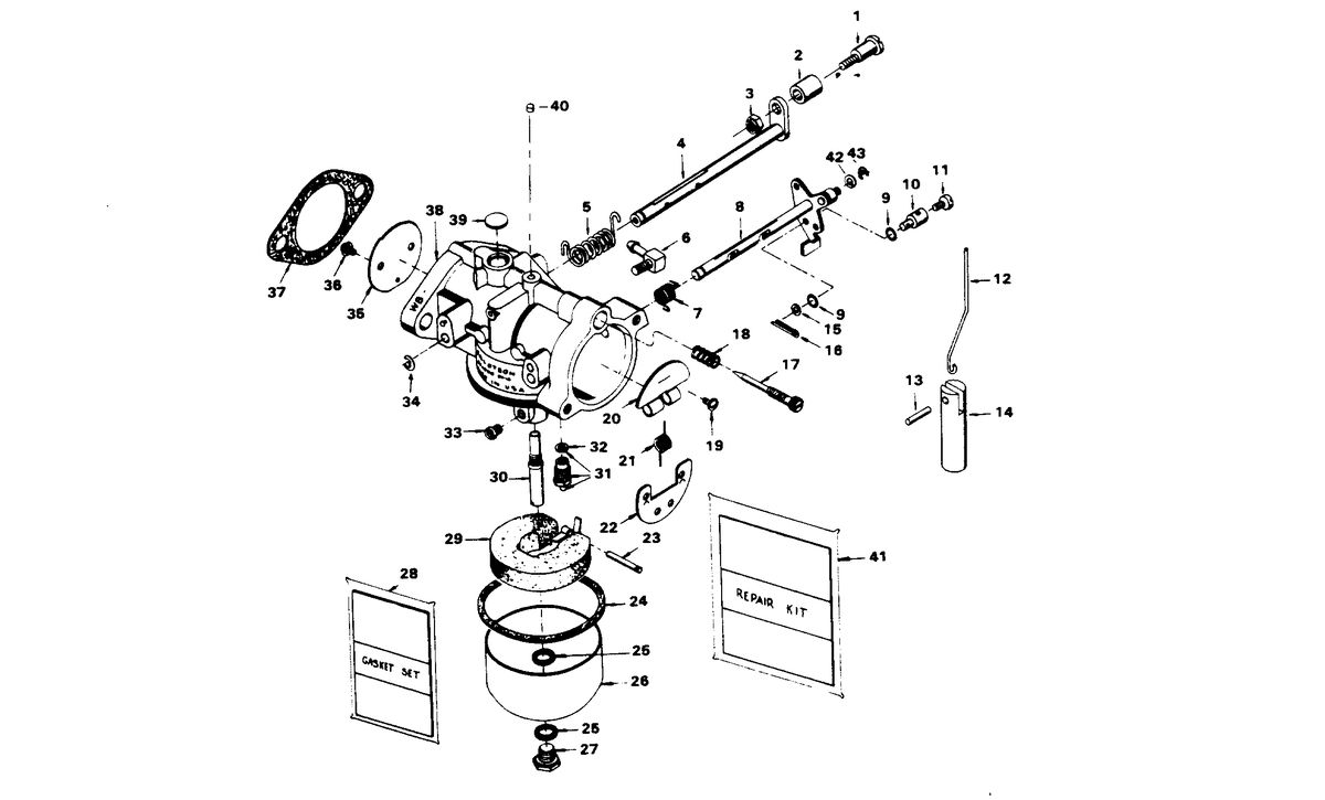 CHRYSLER 20 HP CARBURETOR