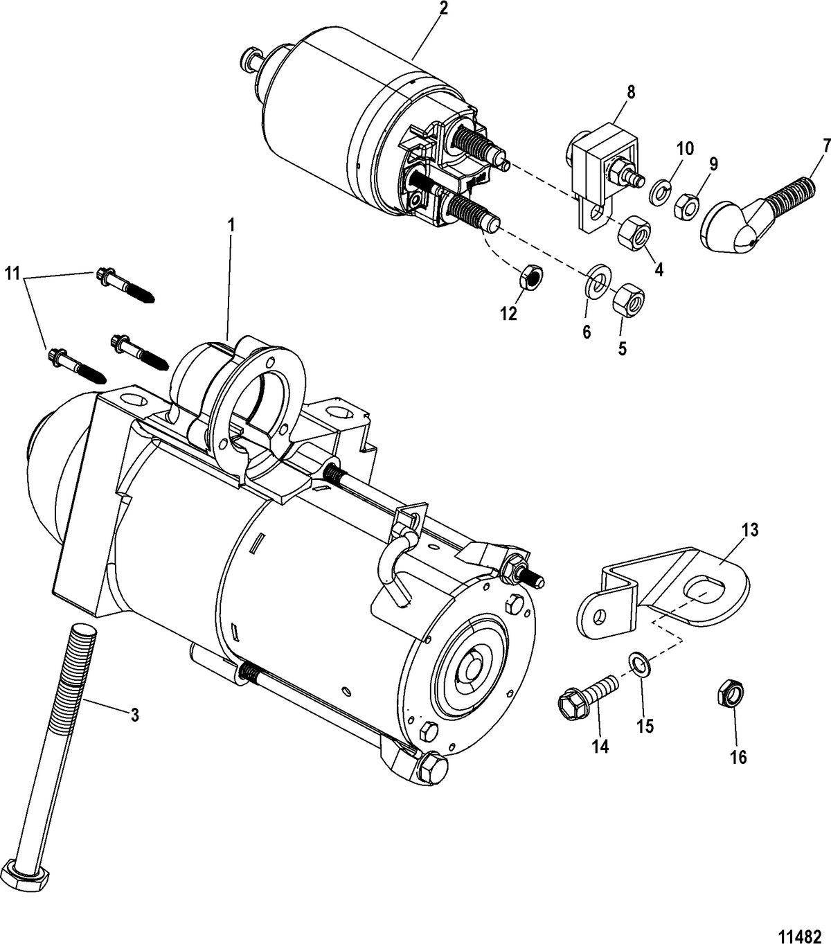 MERCRUISER 3.0L ALPHA ONE Starter Motor