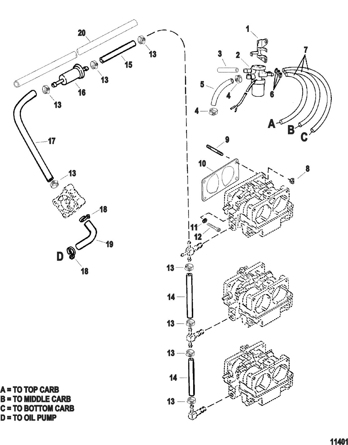 SPORTJET 175XR2 JET DRIVE Fuel Lines