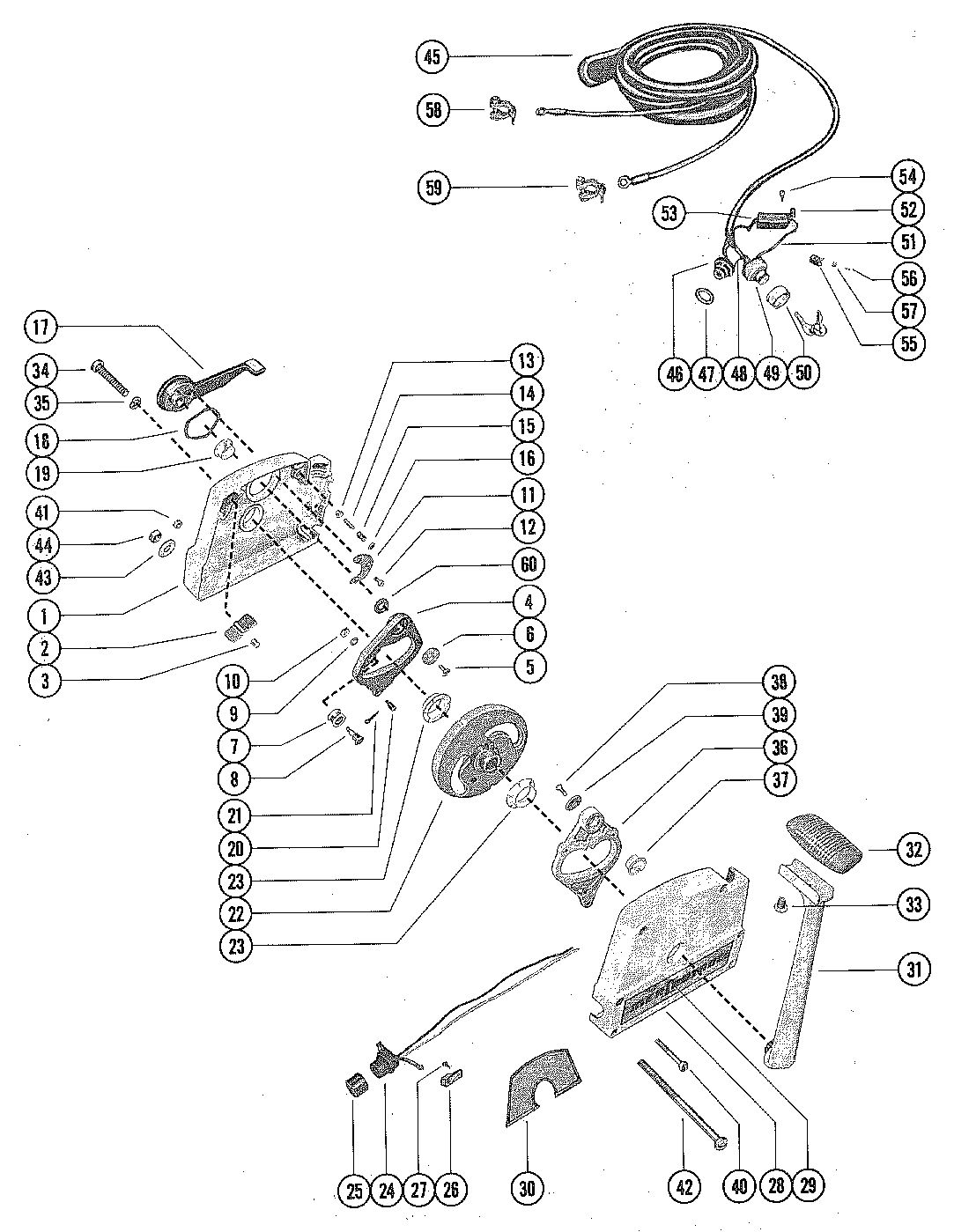 MARINER 80 HORSEPOWER REMOTE CONTROL ASSEMBLY (ELECTRIC)
