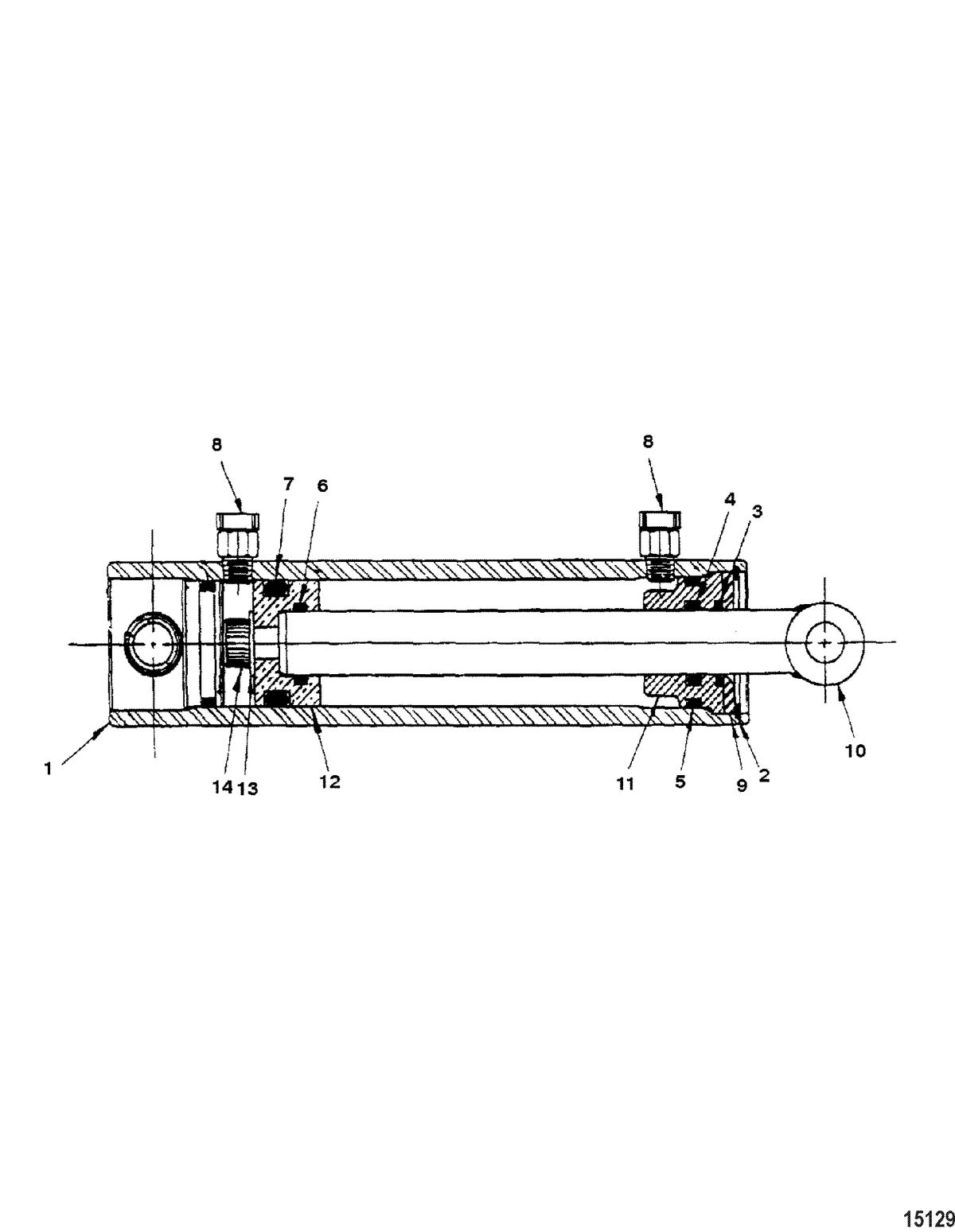 ACCESSORIES TRIM / TILT / LIFT SYSTEMS AND COMPONENTS Cylinder Assembly, Hydraulic(844222A1)