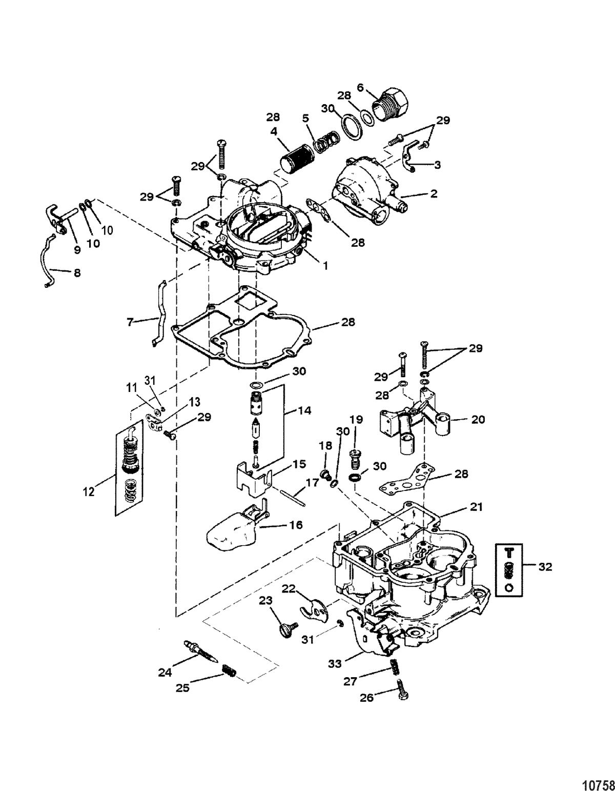 MERCRUISER 5.7L TOW SPORT Carburator(Mercarb)