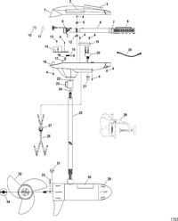 TROLLING MOTOR MOTORGUIDE TT THRUSTER SERIES Complete Trolling Motor(Model TT5000) (24 Volt)