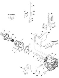 MERCRUISER 800 SC ENGINE TRANSMISSION COMPONENTS (PLUG IN) (PAGE 1 0F 2)