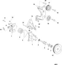 MERCRUISER 496 MAG. STERNDRIVE SEAWATER PUMP