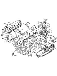 MERCRUISER HINO 175/220 AIR INTAKE AND EXHAUST SYSTEM (175 H.P.)