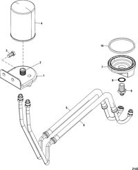 ACCESSORIES FUEL/OIL TANKS, LINES, FILTER KITS AND CORROSION Remote Oil Filter Kit(864990A 1)