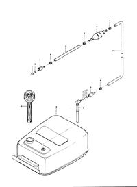 CHRYSLER 35 H.P. FUEL TANK AND LINE
