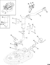 MERCRUISER ZEUS Cooling System(Without Drop Box)