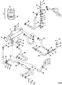 MERCRUISER 230 HP/260 H.P. INBOARD ENGINE (GM) CLOSED COOLING SYSTEM