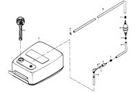 CHRYSLER 85 H.P. FUEL TANK AND LINE