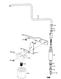 MERCRUISER 5.7L TOW SPORT Fuel Filter and Fuel Pump