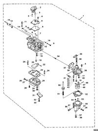 MARINER 40HP KEROSENE Carburetor