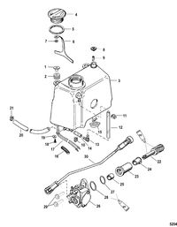 MERCURY/MARINER 30/40 (2 CYLINDER) 2-STROKE Oil Injection Components