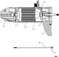 TROLLING MOTOR MOTORGUIDE XI5 Lower Unit Assembly(FW105 - Variable Sonar)(8M0096759)