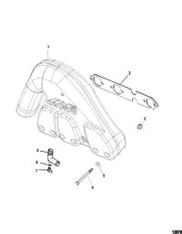 MERCRUISER 4.3L EFI ALPHA/BRAVO (262 CID - GEN+) Exhaust Manifold(One Piece)