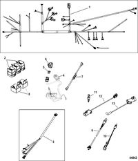 MERCRUISER VAZER 100 EC Electrical Components, Wire Harnesses