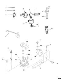 MERCRUISER 4.3L ALPHA/BRAVO (262 CID - GEN +) Electrical Components