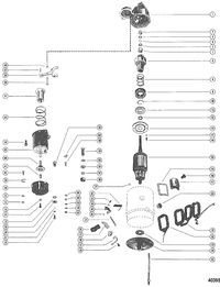 MERCRUISER 120 ENGINE STARTER MOTOR ASSEMBLY(DELCO REMY 1108756/1108755)