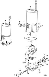 ACCESSORIES TRIM / TILT / LIFT SYSTEMS AND COMPONENTS Pump/Motor Assembly(881134T1)