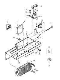 MERCRUISER MIE 454 MAG MPI SKI (GEN VI) ELECTRICAL BOX AND COMPONENTS
