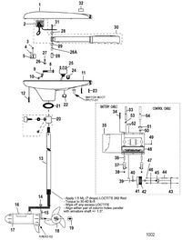 TROLLING MOTOR MOTORGUIDE 600 SERIES Complete Trolling Motor(Model 6107V) (36 Volt)