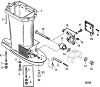 MERCURY/MARINER 55/60/45 JET/60 BIGFOOT  (2-STROKE) Driveshaft Housing