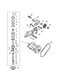 MERCRUISER 500 CARB (502CID) 8.2L ENGINE (GEN VI) SEA WATER PUMP ASSEMBLY (SERIAL # 0K000001 THRU 0L000737)