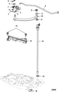 MERCURY/MARINER 40 CARB 4-STROKE (3 CYLINDER) Shift Linkage