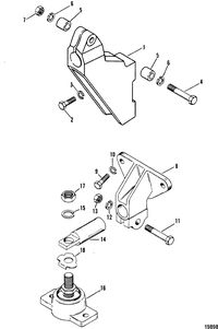 MERCRUISER 230 HP/5.0L 260 HP/5.7L ENGINE Transmission and Engine Mounting(In-Line)