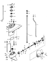CHRYSLER 35 H.P. 45 H.P. GEAR HOUSING