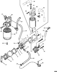 RACE OUTBOARD 150/200 PRO-MAX/SUPER MAGNUM (EFI) Fuel Pump(Plastic Body With Loose Fittings)
