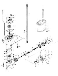 CHRYSLER 25 H.P. GEAR HOUSING
