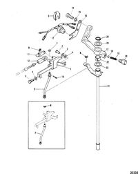 MARINER 60 HORSEPOWER GEAR SHIFT LINKAGE