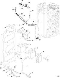 RACE OUTBOARD 250XS DFI (3.0L) Coil Plate