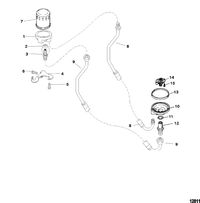 MERCRUISER MX 6.2L MPI BRAVO ENGINE Remote Oil Filter