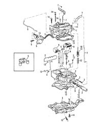 MERCRUISER 898 (STERN DRIVE) 198 (INBOARD) ENGINE CARBURATOR ASSEMBLY