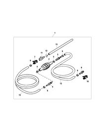 FORCE FORCE 75 H.P. (1998) FUEL LINE ASSEMBLY