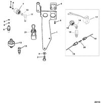 MERCRUISER 454/502 MPI MAG BRAVO (GEN VI) Senders and Harness Bracket