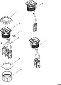ACCESSORIES ELECTRICAL COMPONENTS AND HARNESSES Start/Stop Switch Kit, 887767K01 thru K03