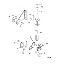 RACE STERNDRIVE SSM/DRY SUMP DRIVES AND TRANSOMS Cable Actuator Components, Design-II