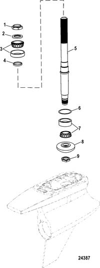 RACE STERNDRIVE NXT1 DRIVE AND TRANSOM Gear Housing Assembly(Driveshaft)