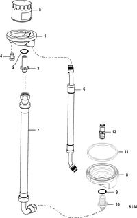 MERCRUISER 3.0L ALPHA ONE Remote Oil Filter, Accessory Kit 861480A 1