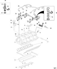 MERCRUISER 8.1L INBOARD Intake Manifold