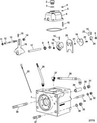 RACE STERNDRIVE 662/700 SCI Transmission(Shift Cover)(NXT1)