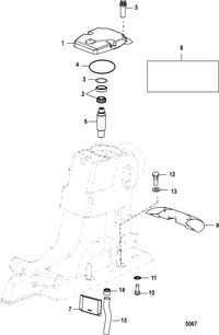 MERCRUISER ALPHA ONE GEN II STERNDRIVE AND TRANSOM ASSEMBLY DRIVESHAFT HOUSING AND DRIVESHAFT