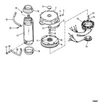 MERCURY/MARINER 135 HP/ 150 HP (V-6) Flywheel and Starter Motor